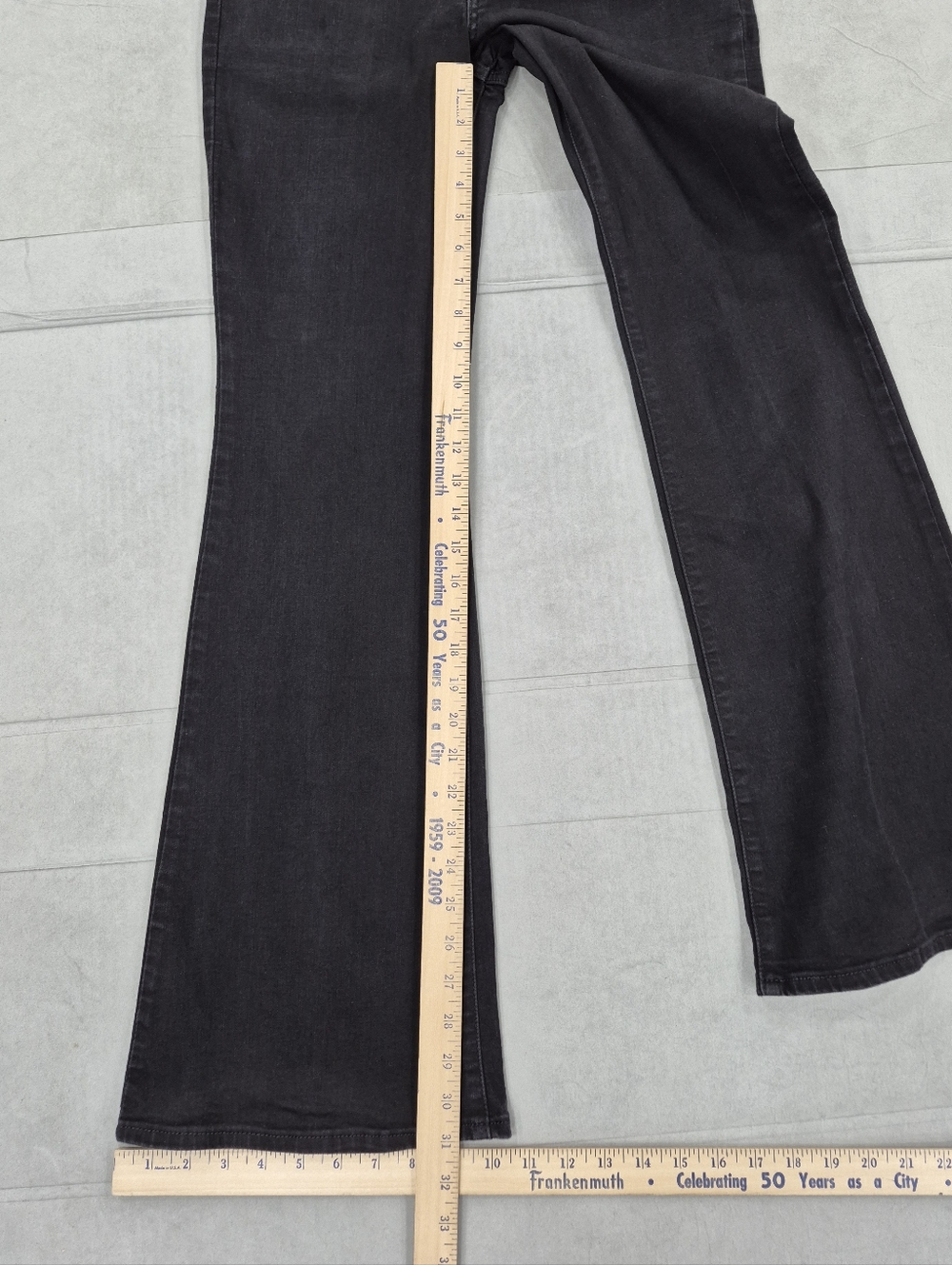 Levi's 726 flare jeans women's 29 black high rise stretch - Picture 6 of 11